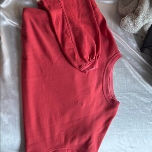 Aerie Red Crew Neck Sweater